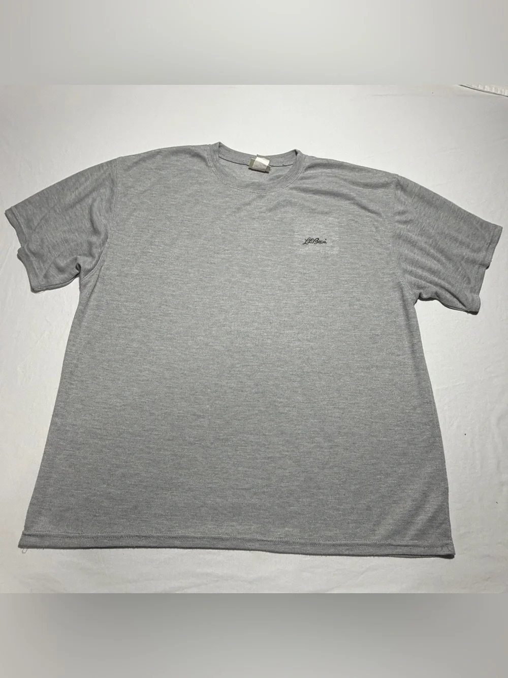 Vintage L.L. Bean Light Gray Short Sleeve Crewneck Tee